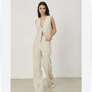 Avec Les Filles buttoned Vest Sz L